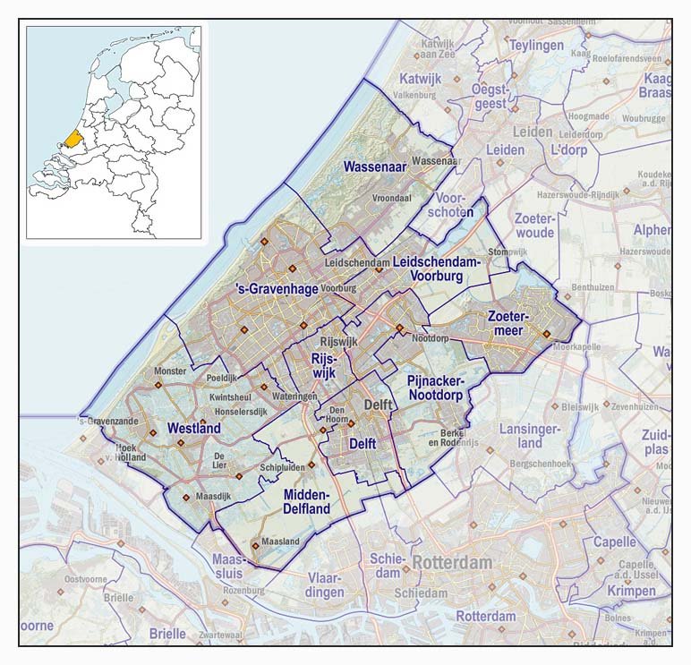 Werkgebied bouwkundige keuring in Haaglanden